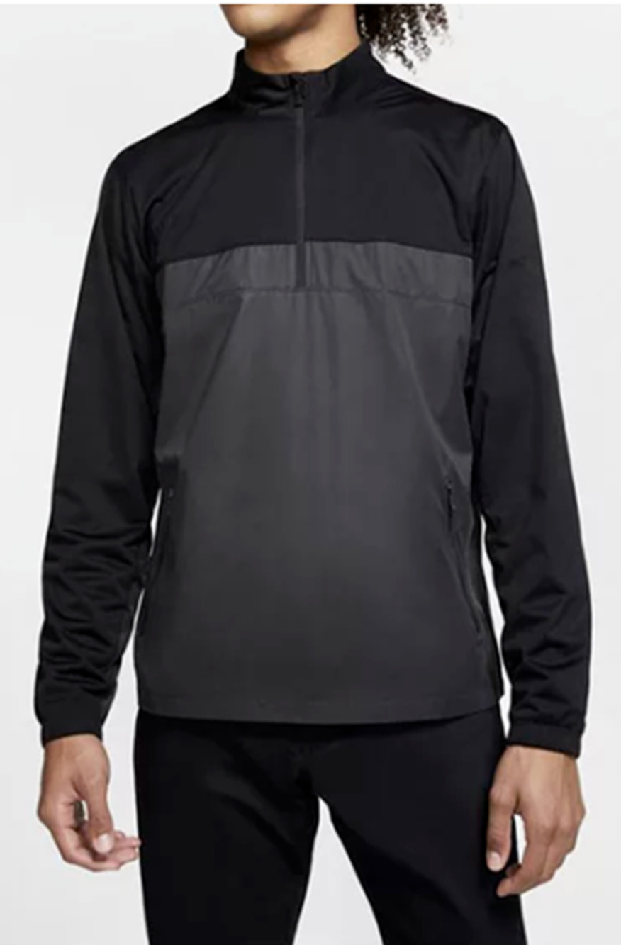 Nike Men's Size Small Shield Victory 1/4 Zip Jacket Black & Gray BV0387-010